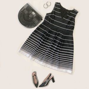 NWT Lane Bryant Black & White Striped Dress Sz 18